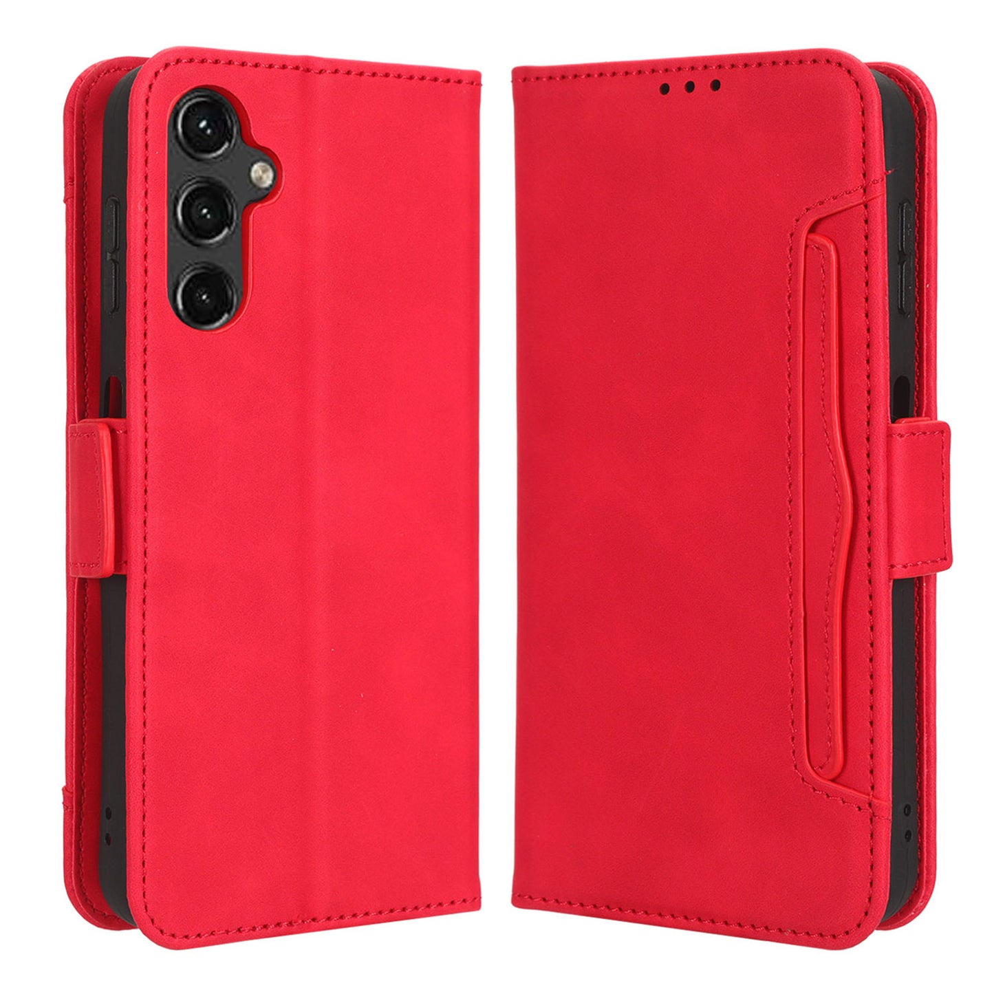 For Samsung Galaxy A24 4G Multiple Card Slots Phone Leather Case Wallet Stand Mobile Phone Cover