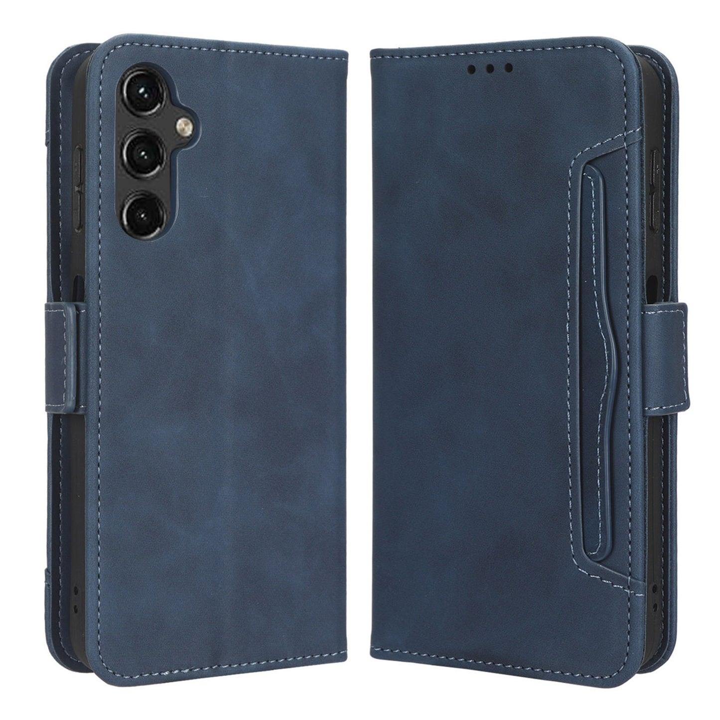 For Samsung Galaxy A24 4G Multiple Card Slots Phone Leather Case Wallet Stand Mobile Phone Cover