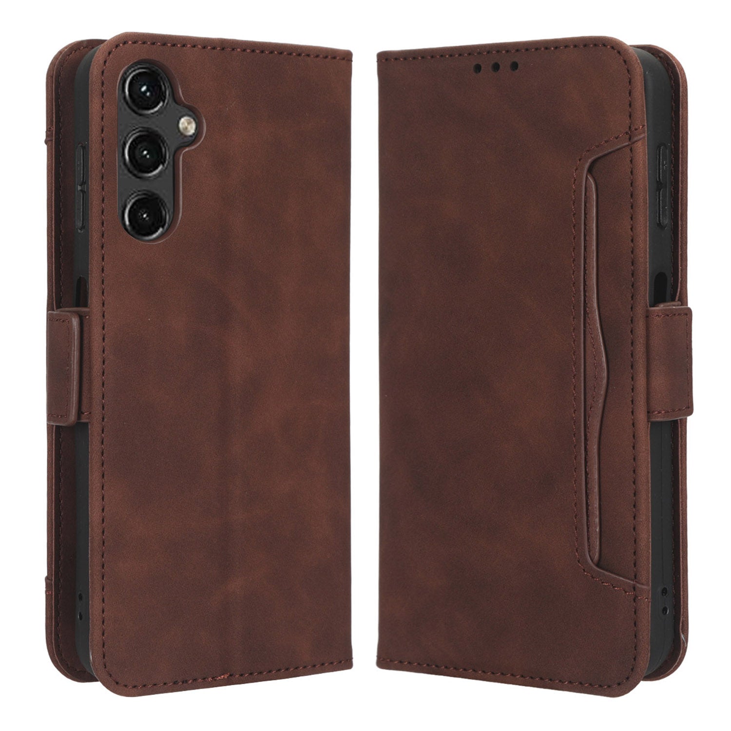 For Samsung Galaxy A24 4G Multiple Card Slots Phone Leather Case Wallet Stand Mobile Phone Cover