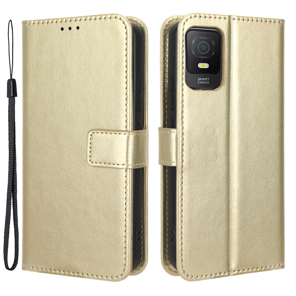 Stand Leather Phone Case for TCL 403 , Crazy Horse Texture Wallet Cell Phone Cover