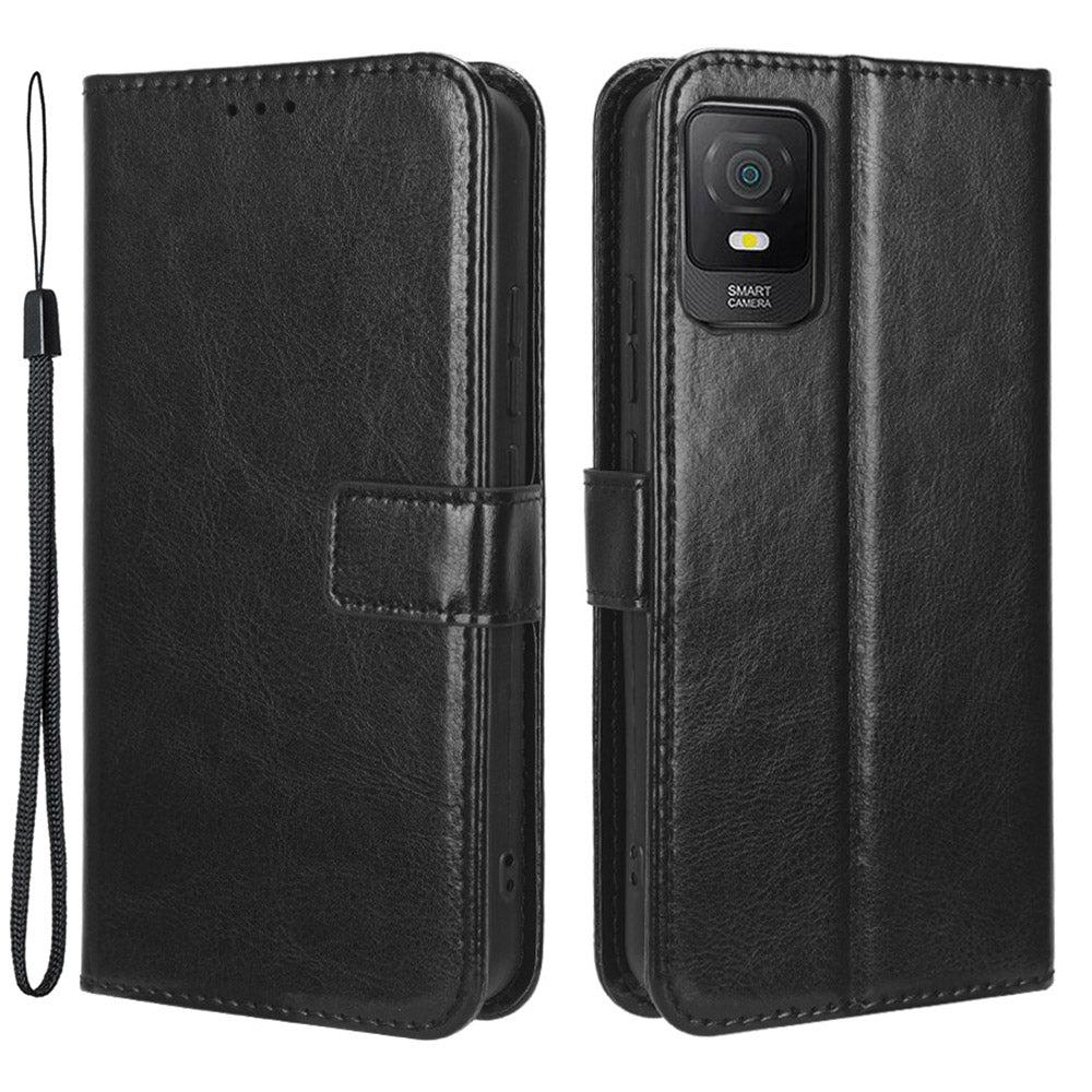 Stand Leather Phone Case for TCL 403 , Crazy Horse Texture Wallet Cell Phone Cover
