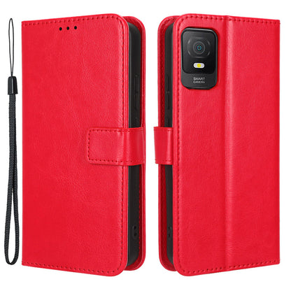 Stand Leather Phone Case for TCL 403 , Crazy Horse Texture Wallet Cell Phone Cover