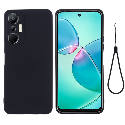 For Infinix Hot 20S 4G Phone Shell Protector Anti-scratch Soft Lining Liquid Silicone Cell Phone Case Cover