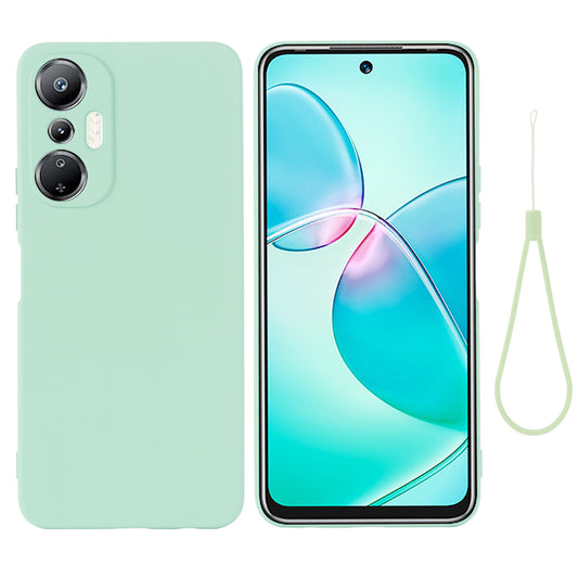For Infinix Hot 20S 4G Phone Shell Protector Anti-scratch Soft Lining Liquid Silicone Cell Phone Case Cover