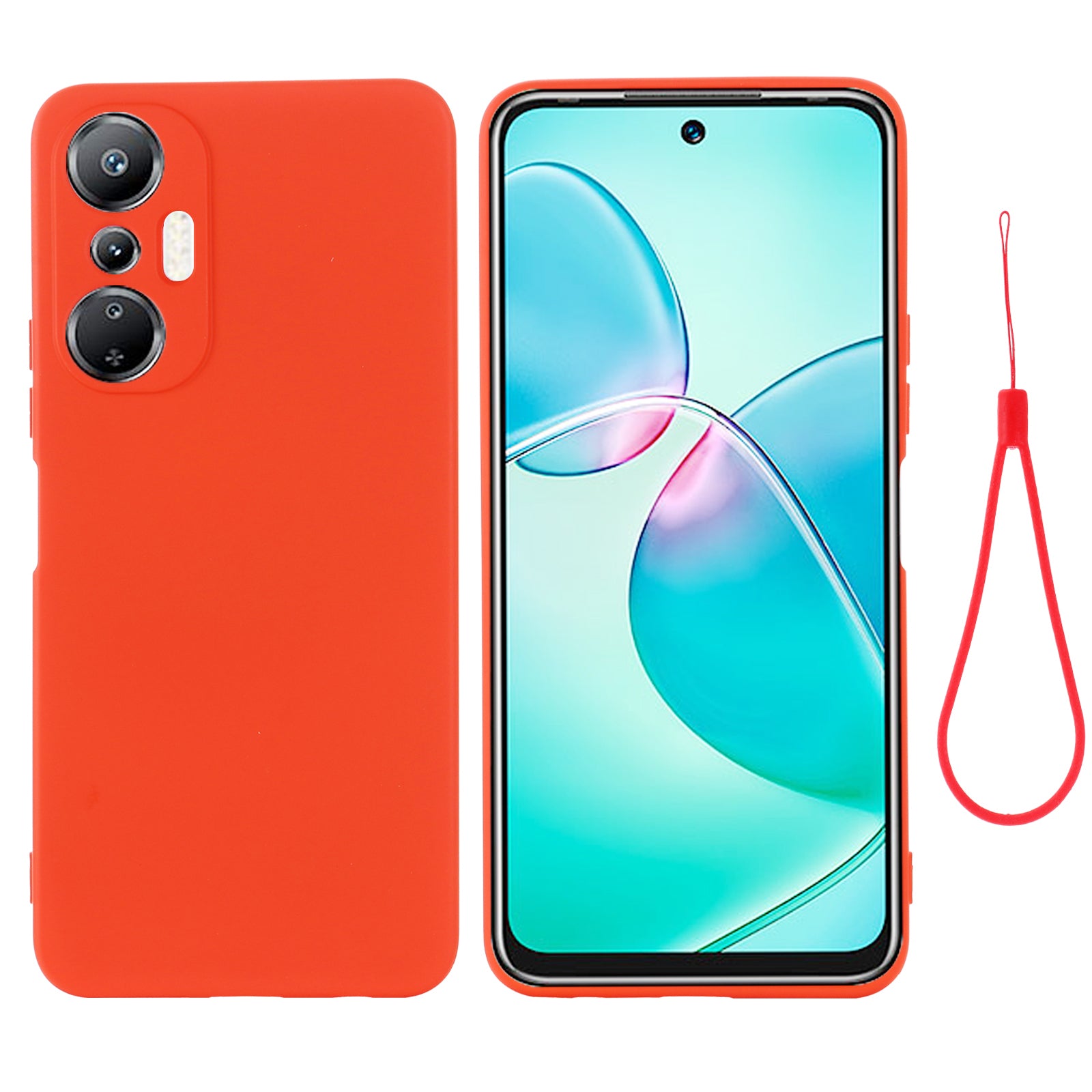 For Infinix Hot 20S 4G Phone Shell Protector Anti-scratch Soft Lining Liquid Silicone Cell Phone Case Cover