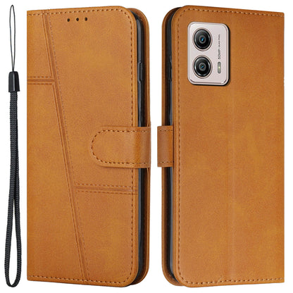 For Motorola Moto G53 5G / G13 4G / G23 4G Wallet Stand Phone Case PU Leather Cell Phone Cover