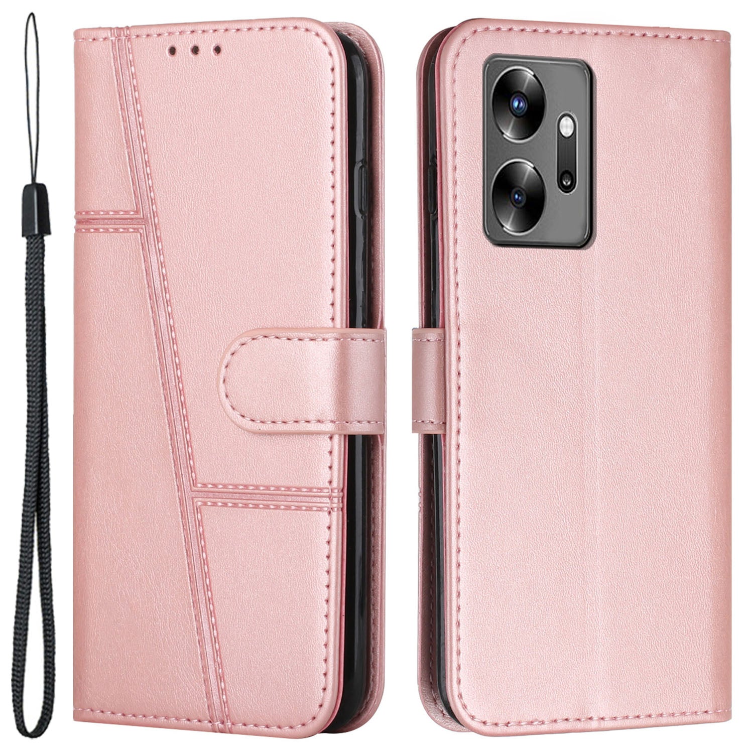 Phone Leather Case for Infinix Zero 20 4G , Full Protection Phone Cover with Wallet Stand