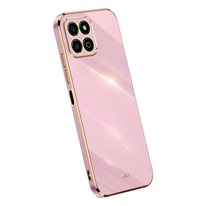 XINLI Electroplating Frame Phone Case for Honor X8a 4G , Anti-drop Soft TPU Phone Cover
