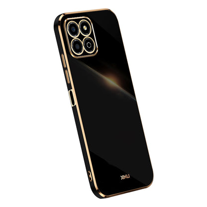 XINLI Electroplating Frame Phone Case for Honor X8a 4G , Anti-drop Soft TPU Phone Cover