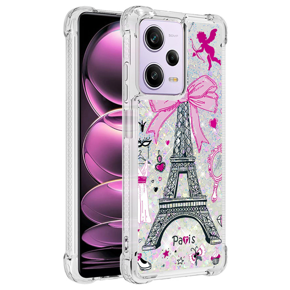 YB Quicksand Series-2 for Xiaomi Redmi Note 12 Pro 5G / Note 12 Pro Speed 5G / Poco X5 Pro 5G Soft TPU Cover Pattern Printing Phone Case