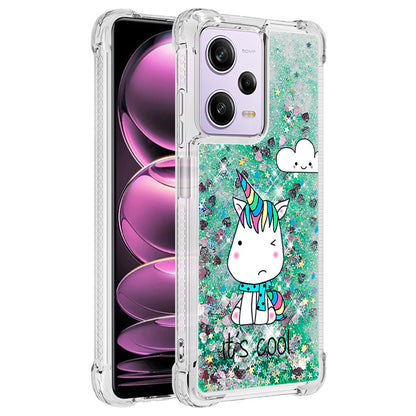 YB Quicksand Series-2 for Xiaomi Redmi Note 12 Pro 5G / Note 12 Pro Speed 5G / Poco X5 Pro 5G Soft TPU Cover Pattern Printing Phone Case