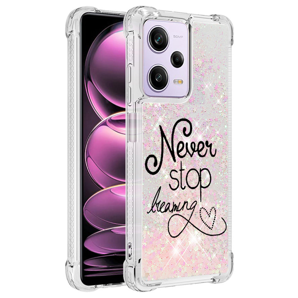 YB Quicksand Series-2 for Xiaomi Redmi Note 12 Pro 5G / Note 12 Pro Speed 5G / Poco X5 Pro 5G Soft TPU Cover Pattern Printing Phone Case