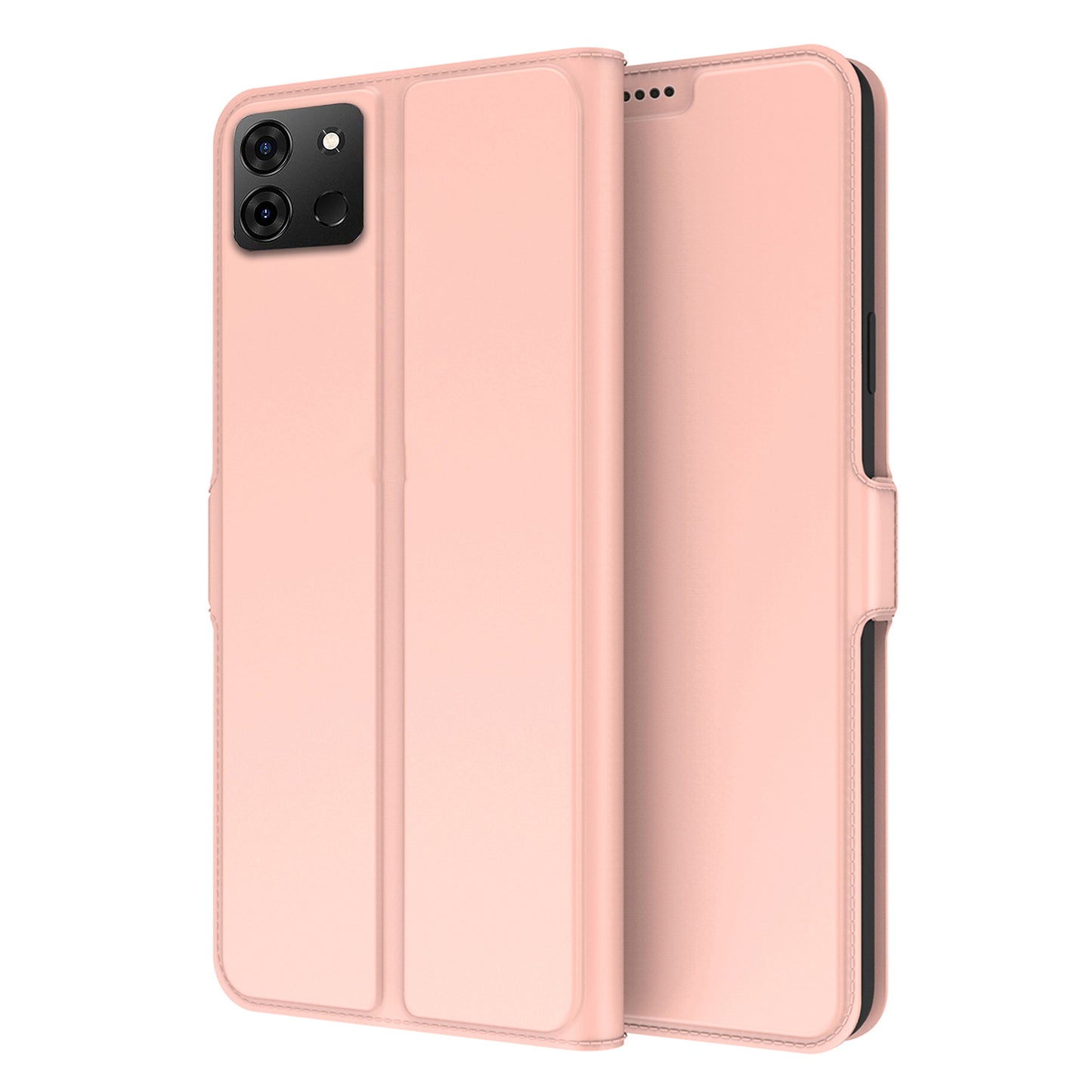 For Infinix Smart 7 4G Mobile Phone Case Stand Anti-Scratch Leather Phone Cover with Card Slot