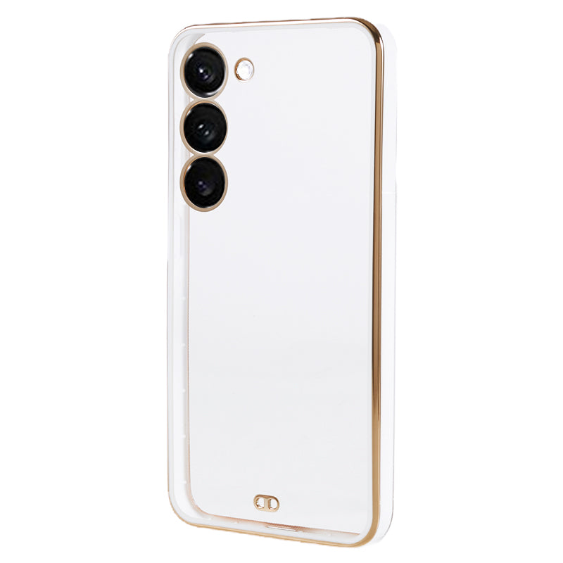 For Samsung Galaxy S22 5G Electroplating Phone Case Dual Color Anti-drop TPU Cover