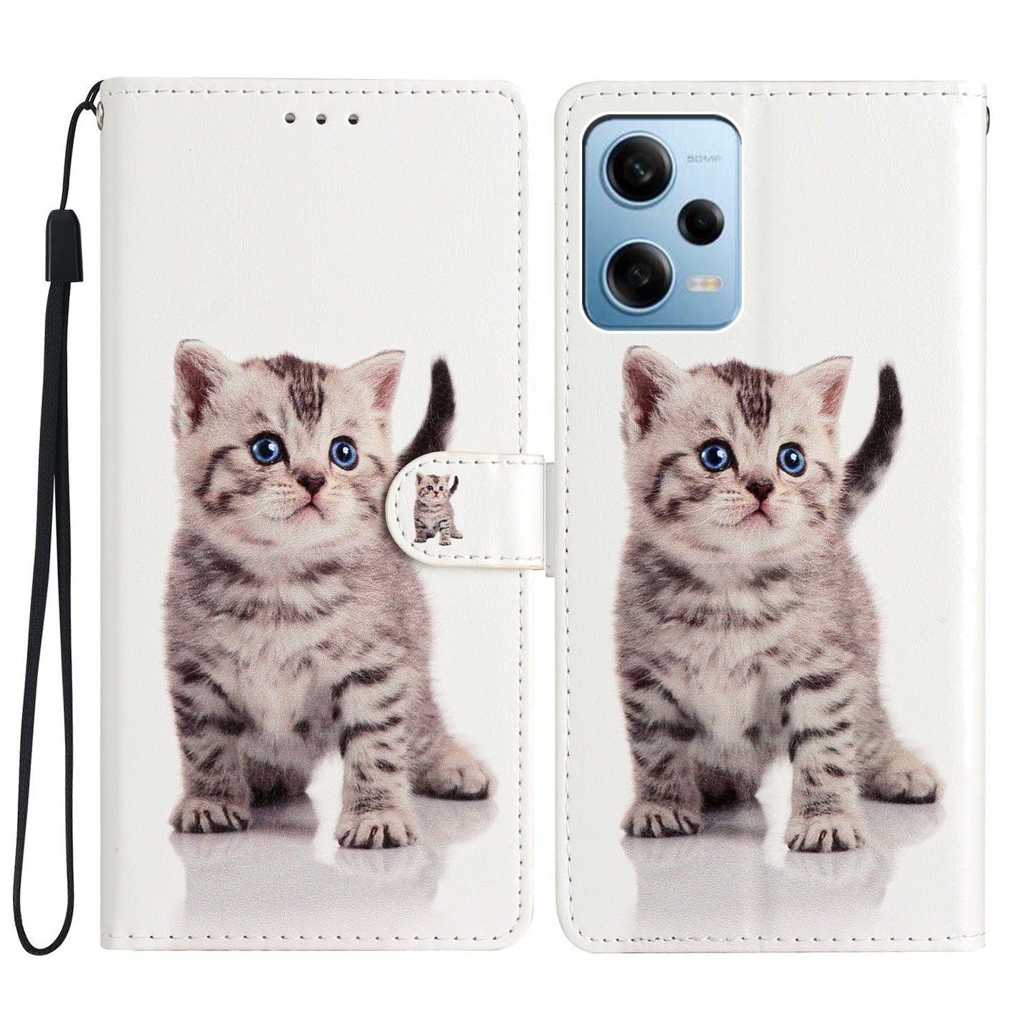 For Xiaomi Redmi Note 12 Pro 5G / Note 12 Pro Speed 5G / Poco X5 Pro 5G Pattern Printing Phone Leather Case Stand Phone Wallet Cover with Strap