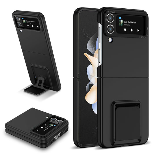 Flip Phone Case for Samsung Galaxy Z Flip4 5G Shockproof Case Hard PC Phone Cover with Kickstand