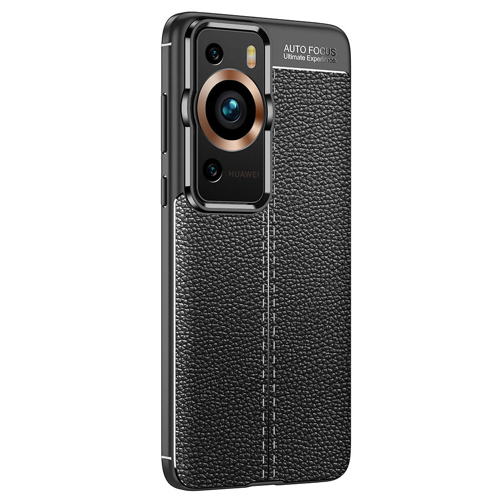 For Huawei P60 / P60 Pro Litchi Texture TPU Phone Case Anti-drop Smartphone Cover