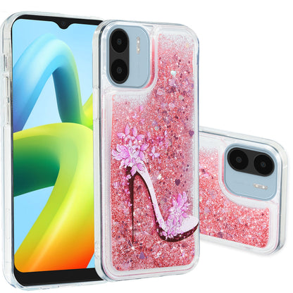 For Xiaomi Redmi A1 4G / A2 4G Embossment Pattern Quicksand Phone Case Anti-scratch TPU Phone Cover