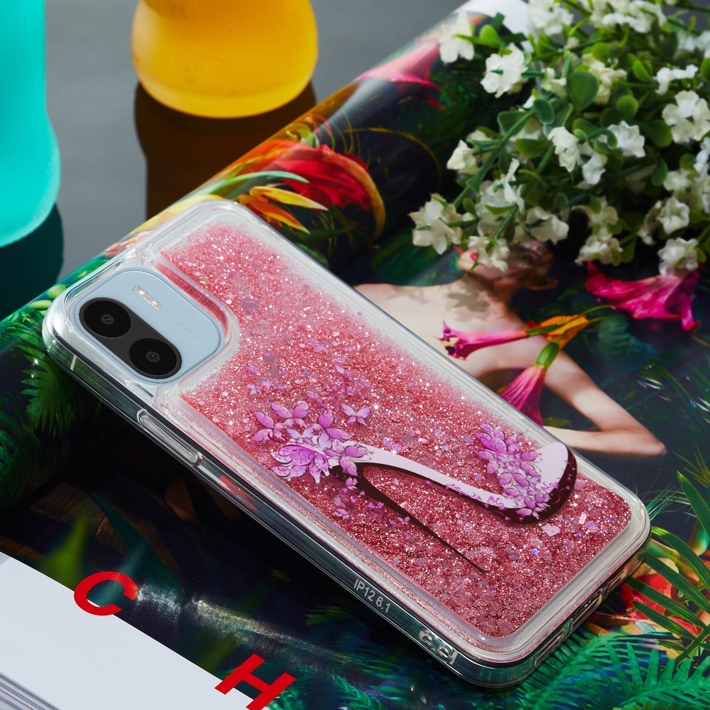 For Xiaomi Redmi A1 4G / A2 4G Embossment Pattern Quicksand Phone Case Anti-scratch TPU Phone Cover