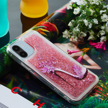 For Xiaomi Redmi A1 4G / A2 4G Embossment Pattern Quicksand Phone Case Anti-scratch TPU Phone Cover