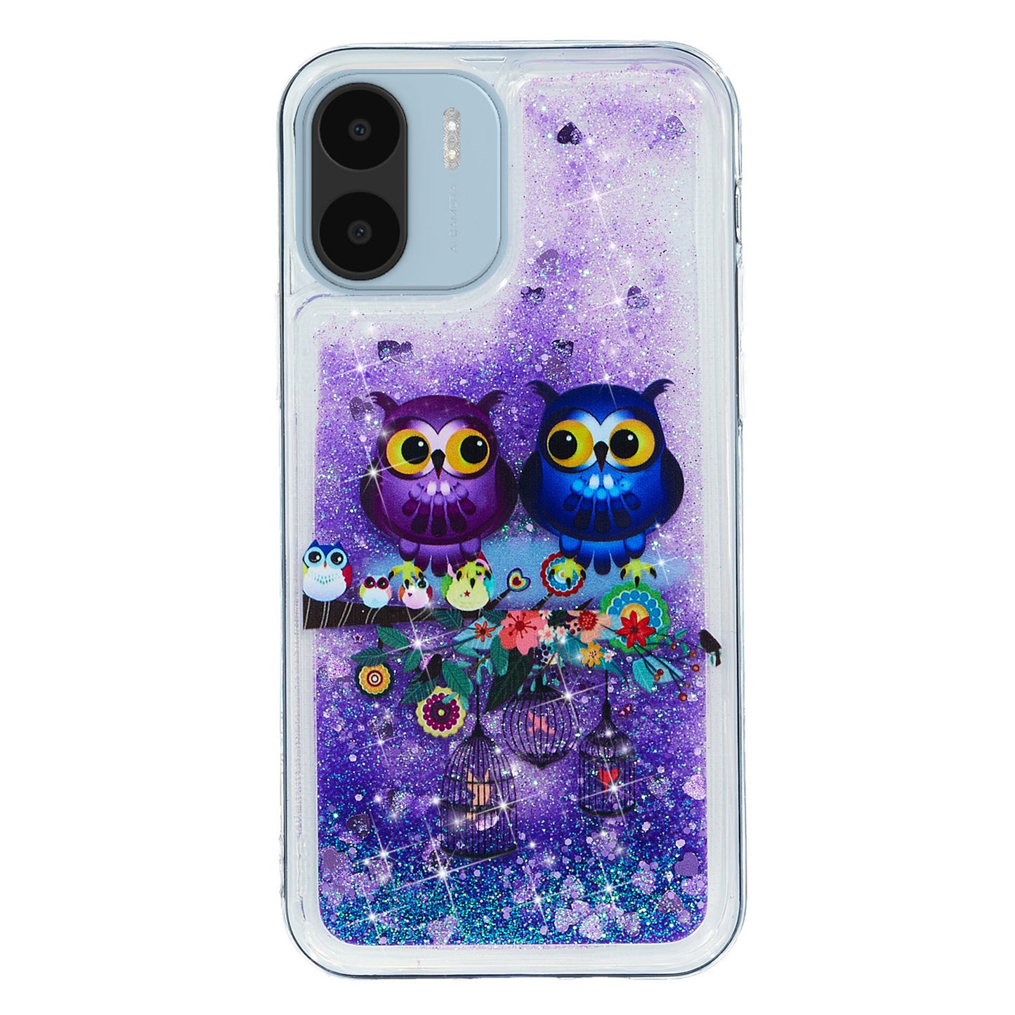 For Xiaomi Redmi A1 4G / A2 4G Embossment Pattern Quicksand Phone Case Anti-scratch TPU Phone Cover