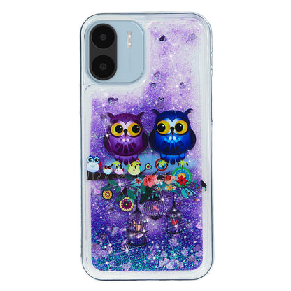 For Xiaomi Redmi A1 4G / A2 4G Embossment Pattern Quicksand Phone Case Anti-scratch TPU Phone Cover