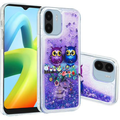 For Xiaomi Redmi A1 4G / A2 4G Embossment Pattern Quicksand Phone Case Anti-scratch TPU Phone Cover