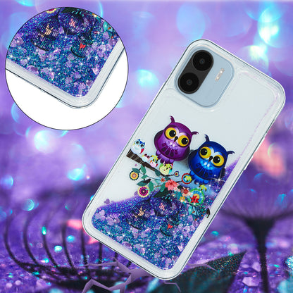 For Xiaomi Redmi A1 4G / A2 4G Embossment Pattern Quicksand Phone Case Anti-scratch TPU Phone Cover