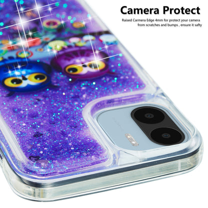For Xiaomi Redmi A1 4G / A2 4G Embossment Pattern Quicksand Phone Case Anti-scratch TPU Phone Cover