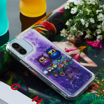 For Xiaomi Redmi A1 4G / A2 4G Embossment Pattern Quicksand Phone Case Anti-scratch TPU Phone Cover