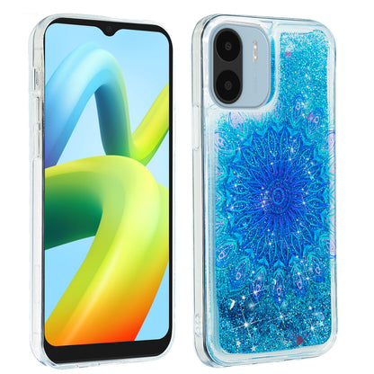 For Xiaomi Redmi A1 4G / A2 4G Embossment Pattern Quicksand Phone Case Anti-scratch TPU Phone Cover