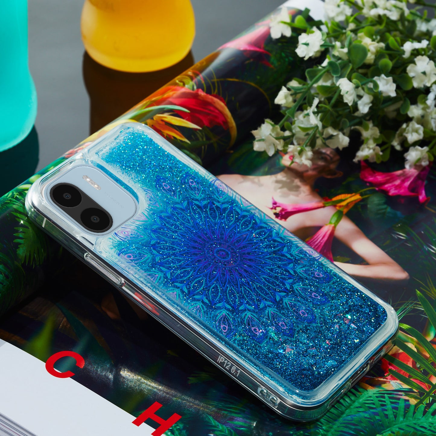For Xiaomi Redmi A1 4G / A2 4G Embossment Pattern Quicksand Phone Case Anti-scratch TPU Phone Cover