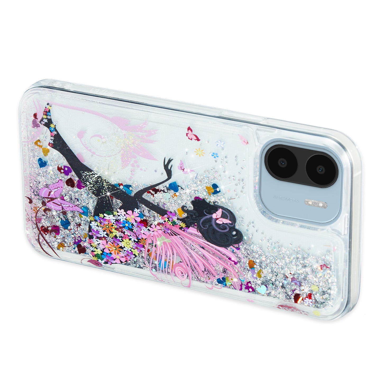 For Xiaomi Redmi A1 4G / A2 4G Embossment Pattern Quicksand Phone Case Anti-scratch TPU Phone Cover