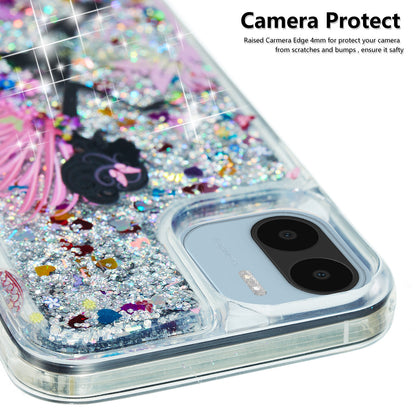 For Xiaomi Redmi A1 4G / A2 4G Embossment Pattern Quicksand Phone Case Anti-scratch TPU Phone Cover