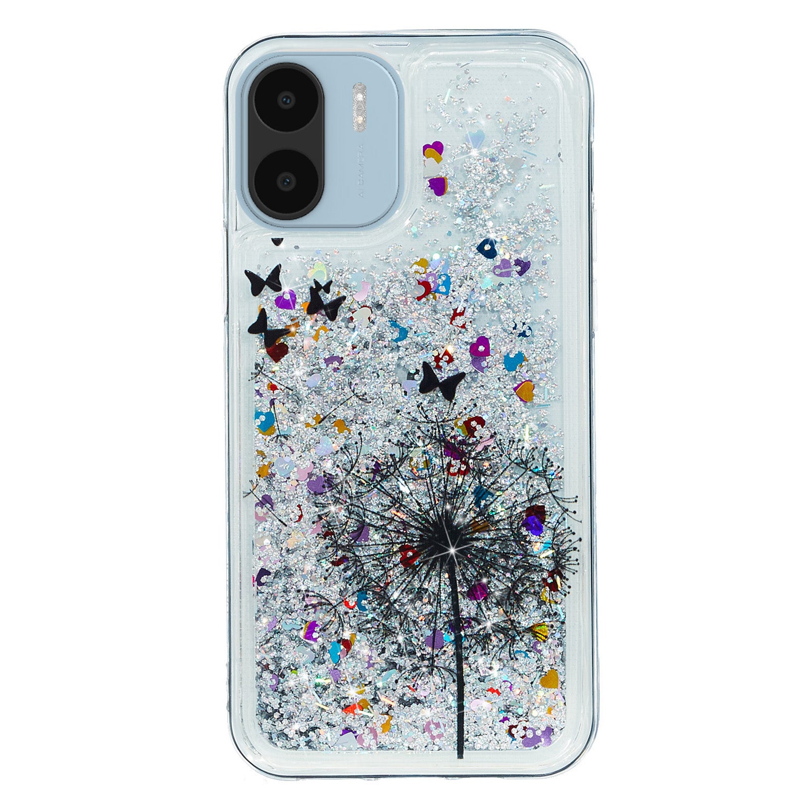 For Xiaomi Redmi A1 4G / A2 4G Embossment Pattern Quicksand Phone Case Anti-scratch TPU Phone Cover