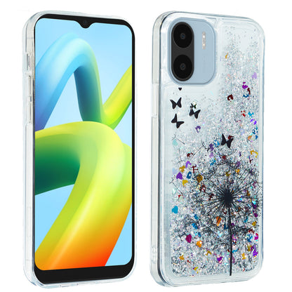 For Xiaomi Redmi A1 4G / A2 4G Embossment Pattern Quicksand Phone Case Anti-scratch TPU Phone Cover