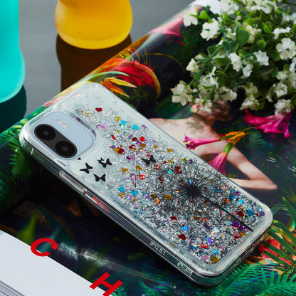 For Xiaomi Redmi A1 4G / A2 4G Embossment Pattern Quicksand Phone Case Anti-scratch TPU Phone Cover
