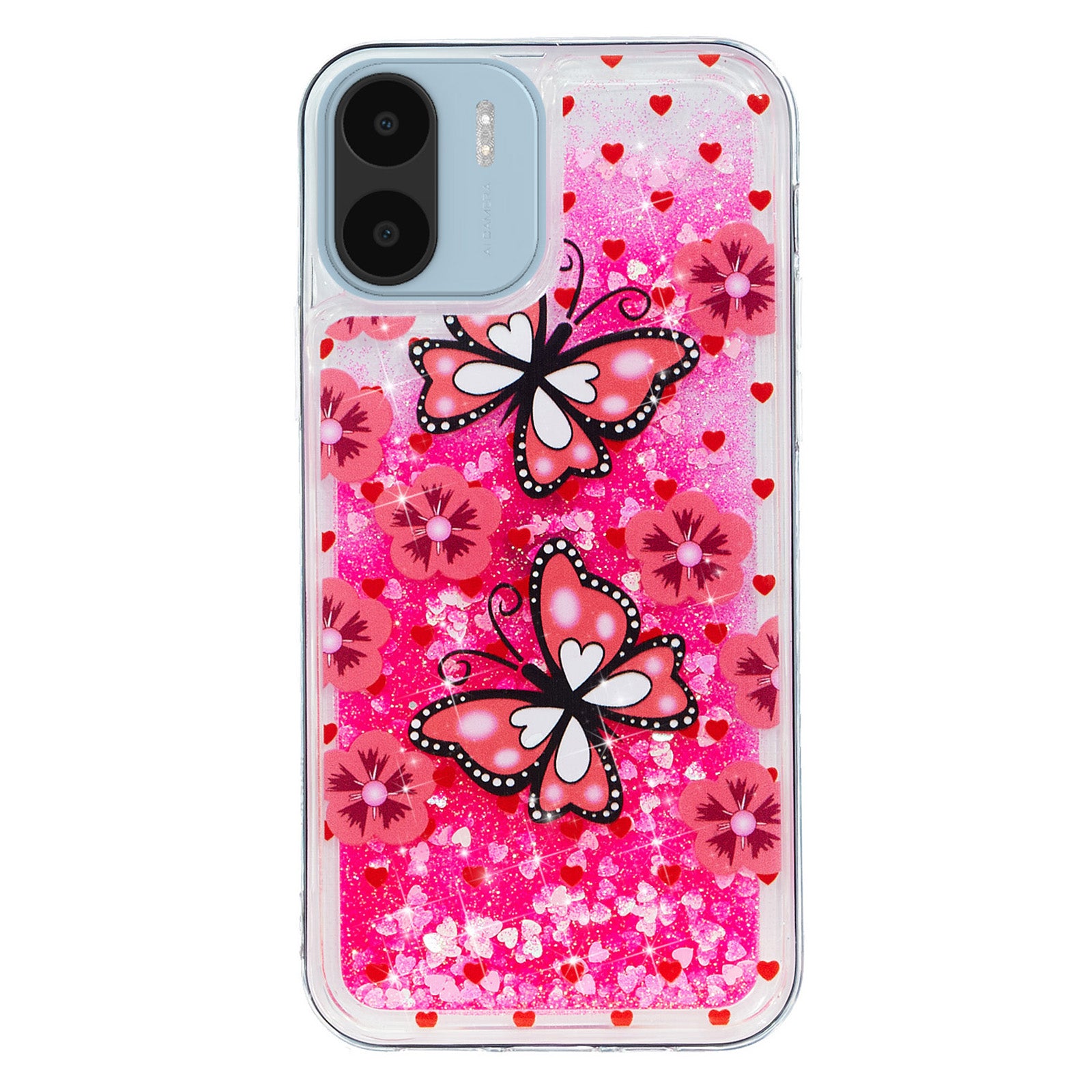 For Xiaomi Redmi A1 4G / A2 4G Embossment Pattern Quicksand Phone Case Anti-scratch TPU Phone Cover