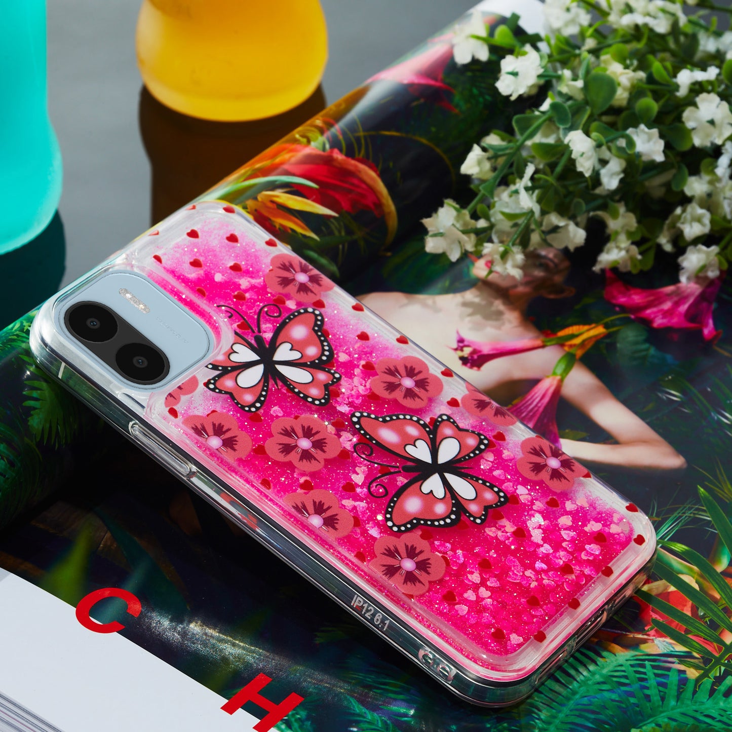 For Xiaomi Redmi A1 4G / A2 4G Embossment Pattern Quicksand Phone Case Anti-scratch TPU Phone Cover
