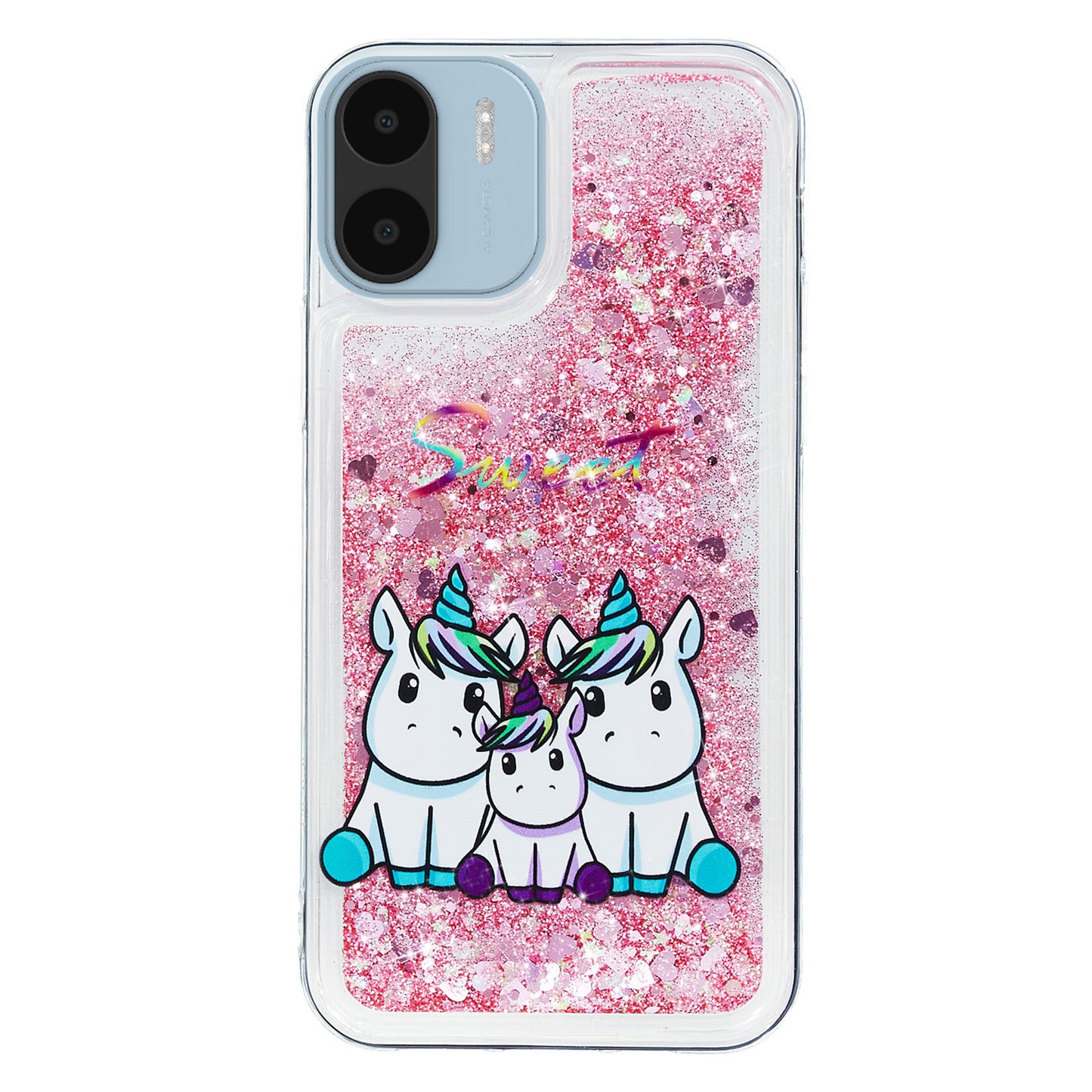 For Xiaomi Redmi A1 4G / A2 4G Embossment Pattern Quicksand Phone Case Anti-scratch TPU Phone Cover