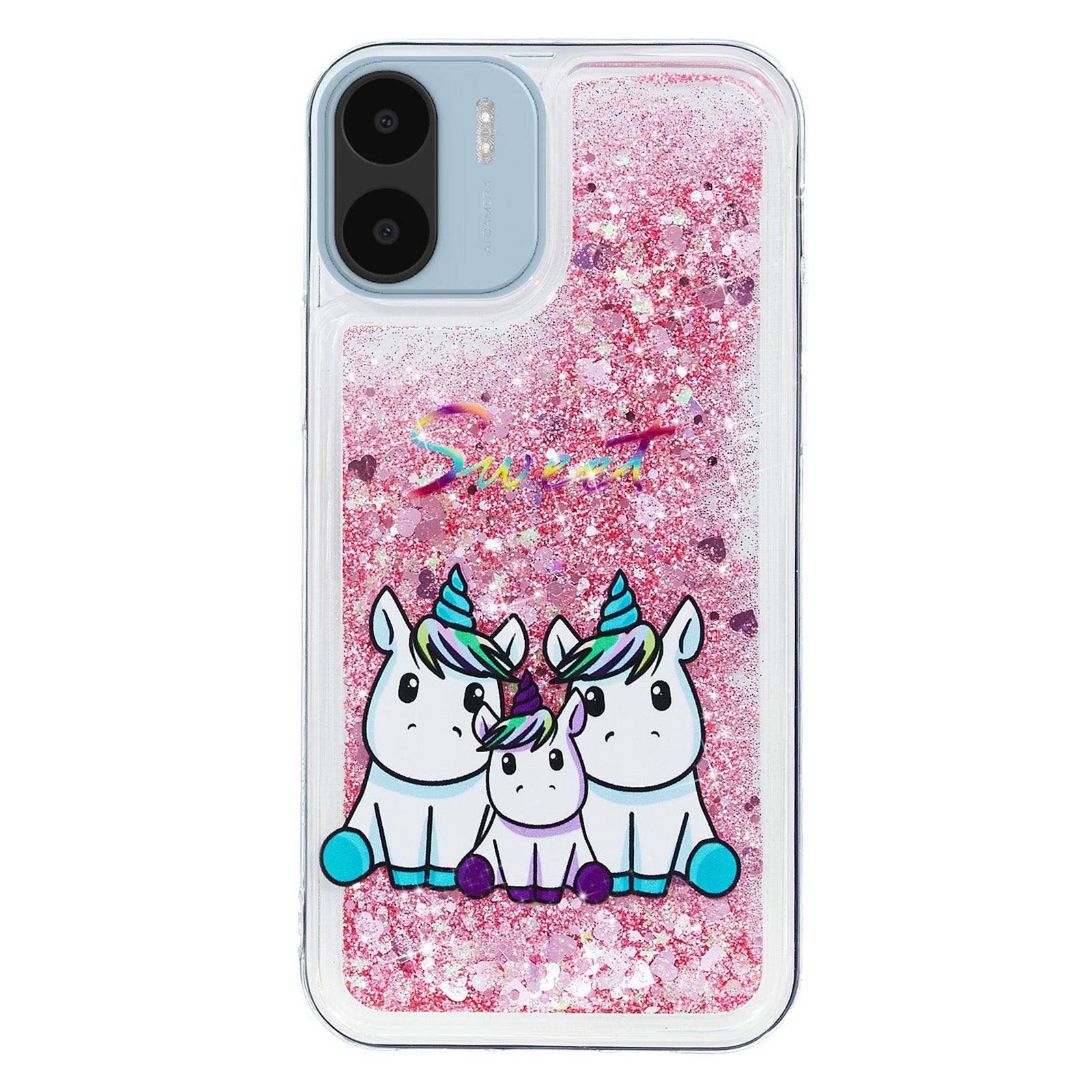 For Xiaomi Redmi A1 4G / A2 4G Embossment Pattern Quicksand Phone Case Anti-scratch TPU Phone Cover