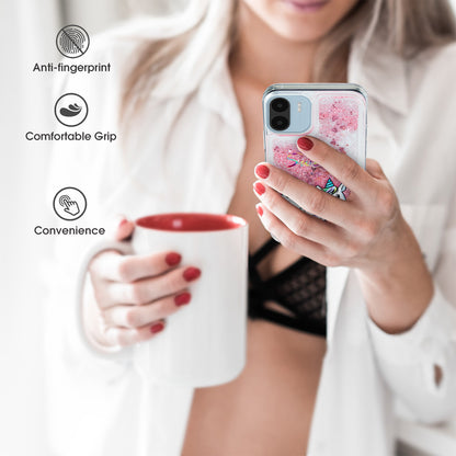 For Xiaomi Redmi A1 4G / A2 4G Embossment Pattern Quicksand Phone Case Anti-scratch TPU Phone Cover
