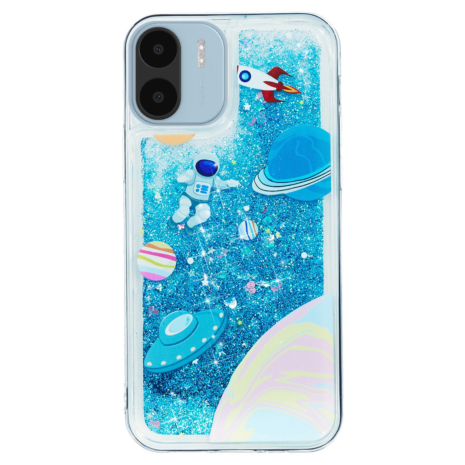 For Xiaomi Redmi A1 4G / A2 4G Embossment Pattern Quicksand Phone Case Anti-scratch TPU Phone Cover