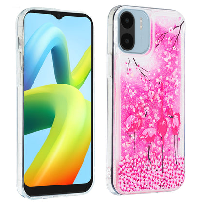 For Xiaomi Redmi A1 4G / A2 4G Embossment Pattern Quicksand Phone Case Anti-scratch TPU Phone Cover