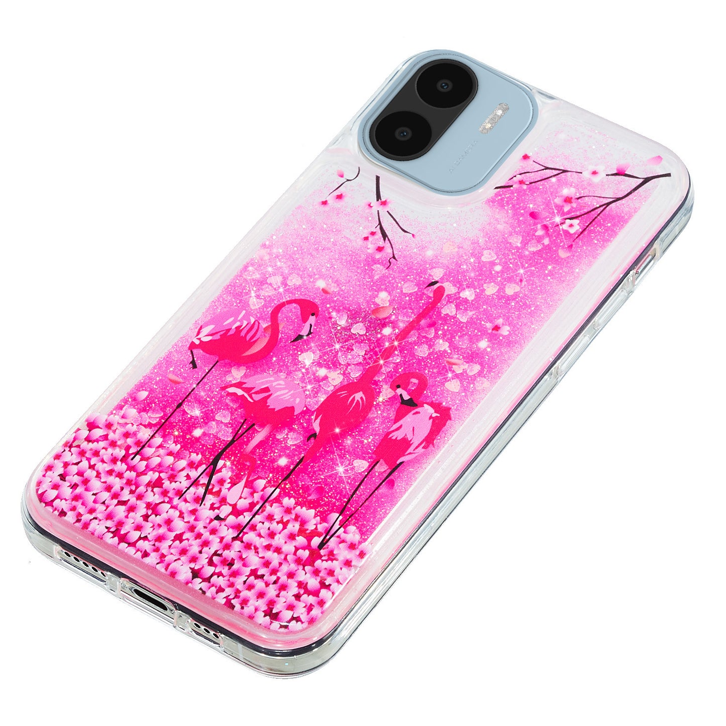 For Xiaomi Redmi A1 4G / A2 4G Embossment Pattern Quicksand Phone Case Anti-scratch TPU Phone Cover