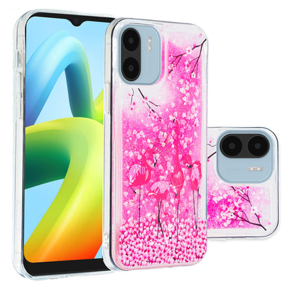 For Xiaomi Redmi A1 4G / A2 4G Embossment Pattern Quicksand Phone Case Anti-scratch TPU Phone Cover