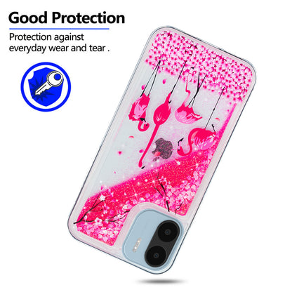 For Xiaomi Redmi A1 4G / A2 4G Embossment Pattern Quicksand Phone Case Anti-scratch TPU Phone Cover