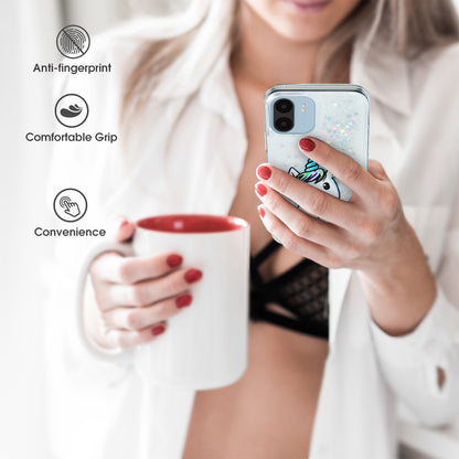For Xiaomi Redmi A1 4G / A2 4G Embossment Pattern Quicksand Phone Case Anti-scratch TPU Phone Cover
