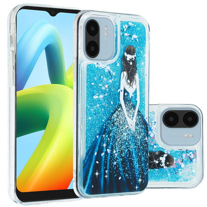 For Xiaomi Redmi A1 4G / A2 4G Embossment Pattern Quicksand Phone Case Anti-scratch TPU Phone Cover