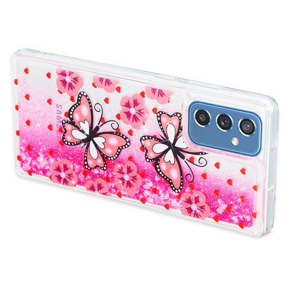 For Samsung Galaxy A34 5G Soft TPU Liquid Quicksand Phone Case Embossment Pattern Cellphone Cover